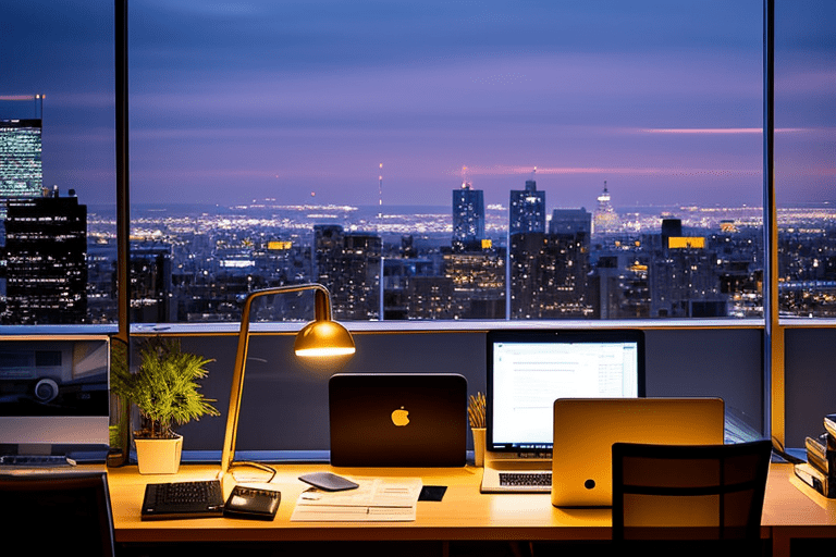 setting up a google ads campaig on laptop