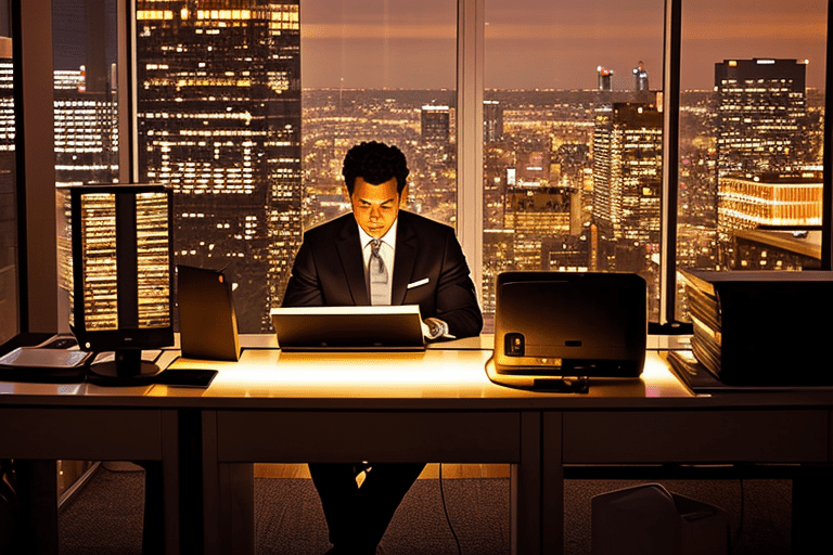 looking at different keyword match types on laptop late at night